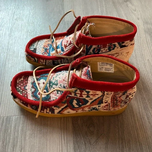 Todd Snyder x Clarks Originals Wallabee Red Kaleidoscope Mens US9.5